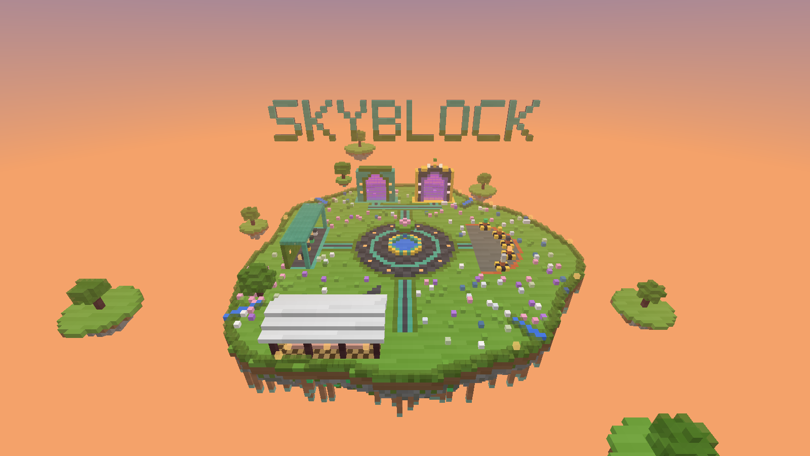 Sky Harbor, the Skyblock spawn island